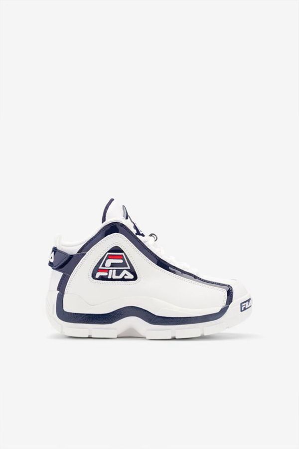 Zapatillas Fila Niños Blancas / Azul Marino / Rojas - Little Grant Hill 2 - España 514398JRU